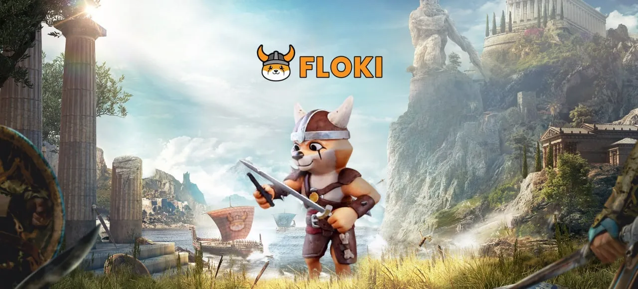 A Floki banner.